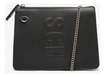 Comprar Bolsa Tiracolo Schutz Tassy Corrente Design Liso De Outros Preta Com Alça De Ombro Prateada Alças De Cor Prateado E Ferragens Prateado