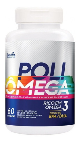 Multivitamínico Poli Vitamínico Com Ômega 3 Epa Dha 1000mg 