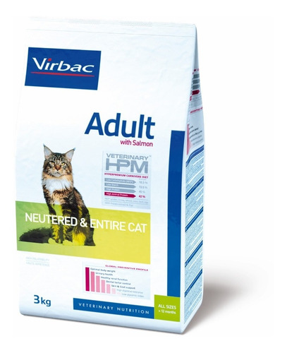 Virbac Hpm Cat Adultos Comunes Y Castrados 3 Kg Con Regalo