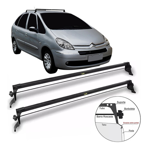 Rack Bagageiro Teto Aço Citroen Picasso 2009