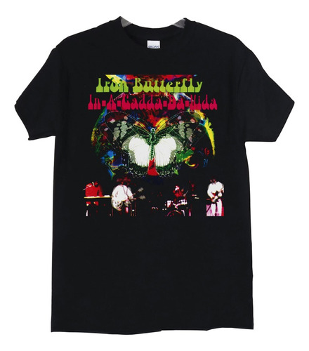 Polera Iron Butterfly In A Gadda Da Vida Rock Abominatron