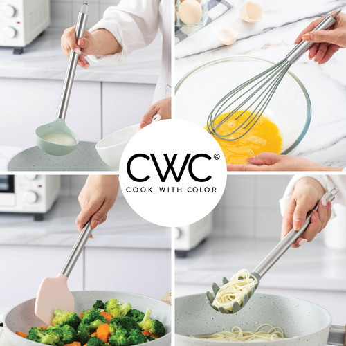 Juego De Utensilios De Cocina Cook Con Silicona De Color, 38