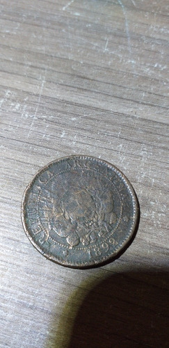 Moneda Antigua De 2 Centavos De 1892