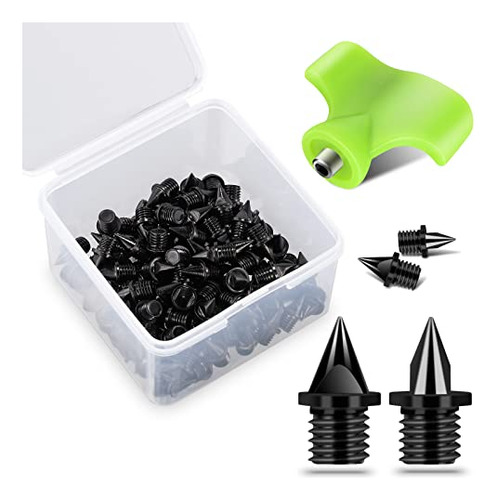 1/4 Inch Track Spikes, 100 Pieces Steel Track Shoe Spik...