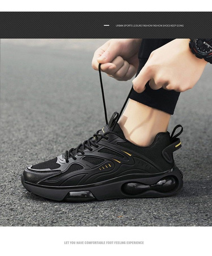 Zapatillas Tenis Para Hombre De Deporte De Malla Incrementar