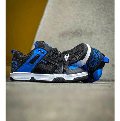 Tenis Dvs Comanche Skate Azul Negro Blanco