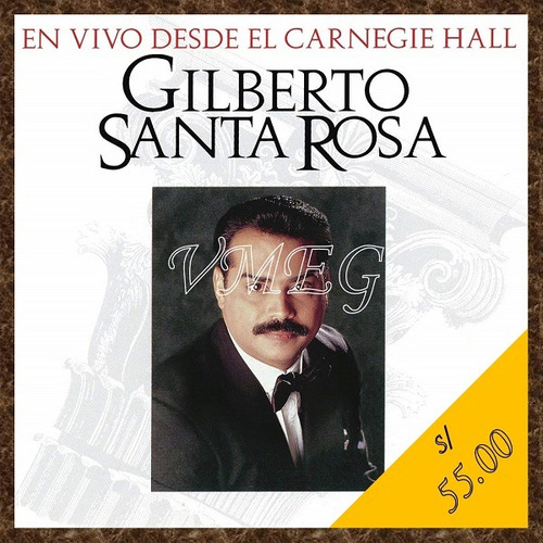 Vmeg Cd Gilberto Santa Rosa 1995 En Vivo Desde El Carnegie H