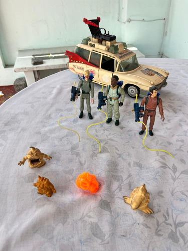Auto Ecto 1 Original 1984 - Kenner + 3 Figuras Ghostbusters (Usado)