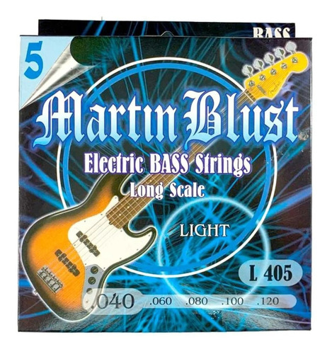 Encordado Bajo 5 Cuerdas 40-120 Martin Blust L 405