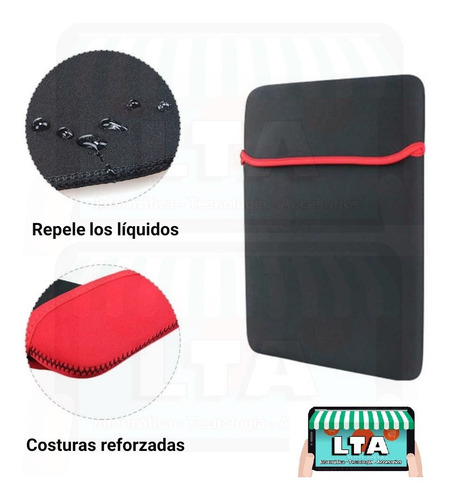 Funda Estuche Sobre Bolsa Protector Neopreno Tablet 10 Negro