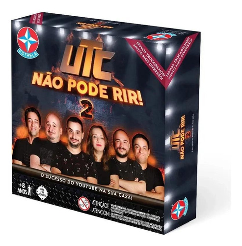 Jogo Utc Não Pode Rir 2 Estrela - Piadas, Tabuleiro, Peões