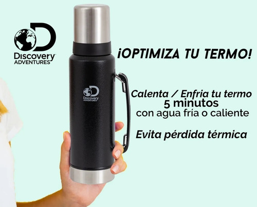 Imagen 6 de 10 de Termo Matero Discovery Acero Inoxidable 1.3 Litros C