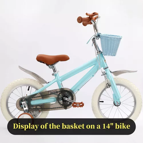 Cesta de bicicleta para niños y niñas, pequeñas cestas de  triciclo delanteras para niños, accesorios de bicicleta, scooter pequeño,  artes y manualidades, kit de accesorios de decoración de bicicleta para  niñas 