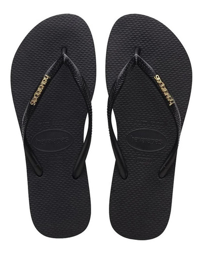 Ojotas Havaianas Slim Logo Metallic Mujer / The Brand Store