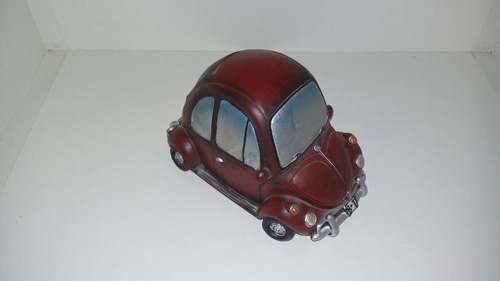 Miniatura Carro Fusca Caricatura  Decorativo Em Resina Cofre