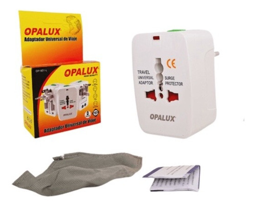 Adaptador Internacional Enchufe Viajero Opalux 110v - 220v 