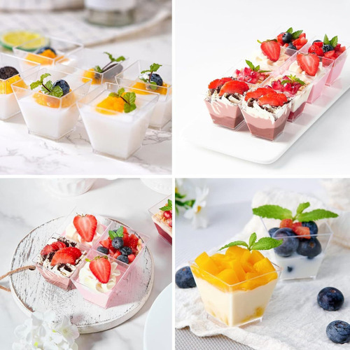 Nuevo Vaso De Postre De Plástico Transparente De 60 Ml Con