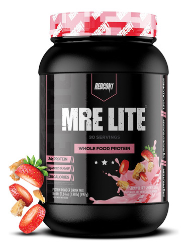 Tarta De Fresa Redcon1 Mre Lite De Proteína En Polvo, 30 Por