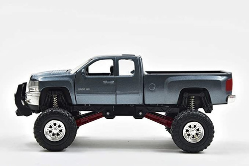 New Ray 1:43 Chevrolet Silverado 2500hd Pickup Camioneta Color Gris