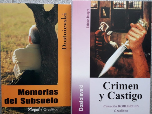 Lote 2 Memorias Subsuelo Crimen Castigo Dostoievski Gradifco