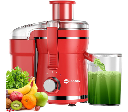 Máquina Exprimidora Roja, Extractor Centrífugo De 500 W Con 