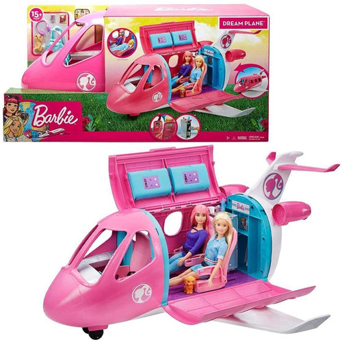 Barbie Avión De Tus Sueños + Accesorios Para Muñecas - Niñas