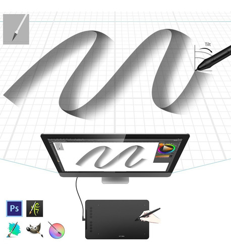 Imagen 3 de 4 de Deco 01 V2 Xppen Tableta Digitalizadora Profesional