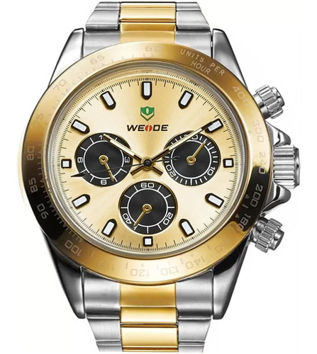 Relógio Masculino Weide Bicolor Wh3309g-1c