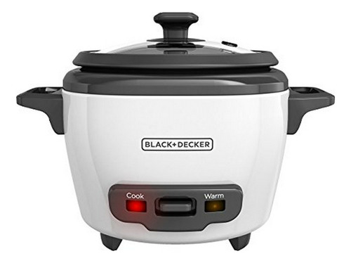 Black + Decker - Cocina De Arroz Cocida, Sin Cocer, Para 3