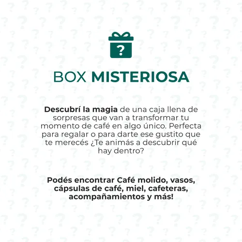 Caja Misteriosa Café Mystery Box 6 Productos Café Martínez