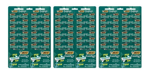 Imagem 1 de 1 de Bic Confort 2 Sensível Aparelho Verde 12x2 (kit C/03)