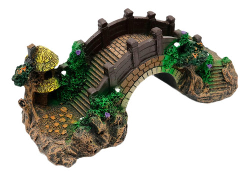 Figura Decorativa Para Pecera De Acuario, Puente De , L