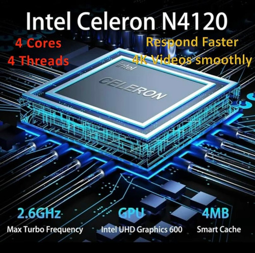 Portátil Hp 2024 14 De Cuatro Núcleos Intel N4120 De 16 Gb D