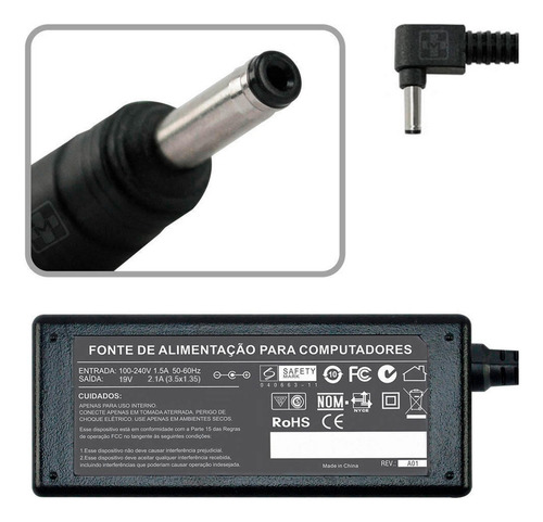 Fonte Carregador Para Netbook Cce Winbook N22s 19v 2.1a 614