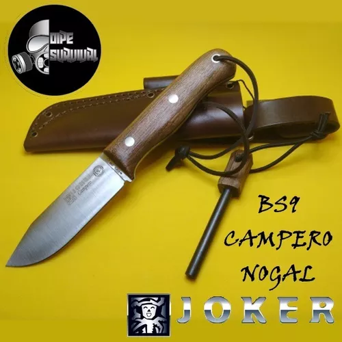 Cuchillo Bushcraft JOKER Canadiense Nogal