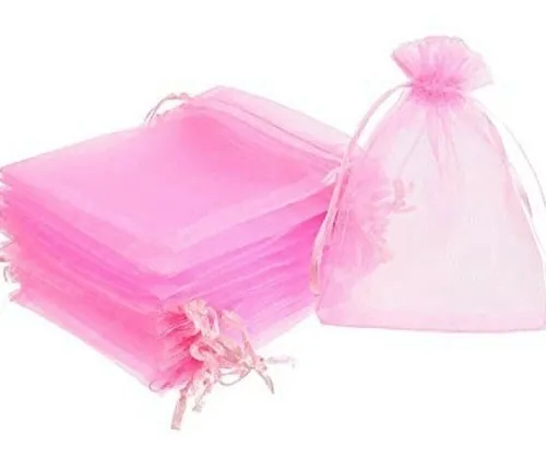 100 bolsas de organza grandes de 8 x 12 pulgadas de color mixto, bolsas de  joyería con cordón