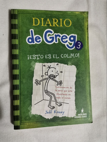 Libro El Diario De Greg 3 ¡esto Es El Colmo! Jeff Kinney.