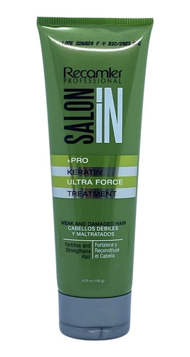 Recamier Saloonin Pro Queratina Ultra Force Tratamiento 4 oz