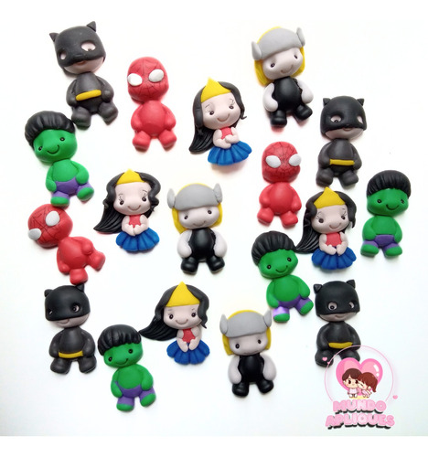 Apliques Superheroes Porcelana Fria