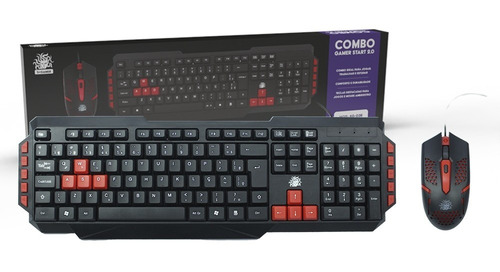 Kit Mouse E Teclado Gamer Star 2.0 Português Abnt2