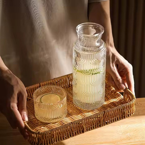Juego De Jarra De Agua Y Vaso Junto A La Cama De 21.6 Oz