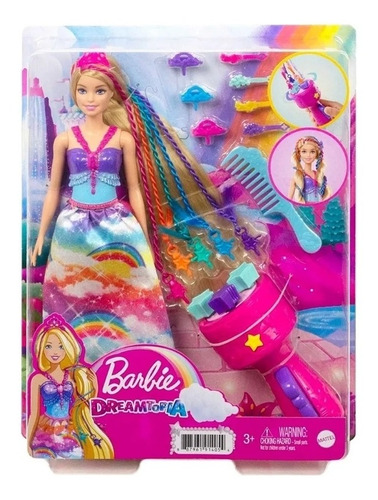 Barbie Dreamtopia Princesa Trenzas Magicas Mattel