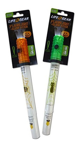 Equipo De Vida Halloween Linterna Glow Stick Luces W Silbato