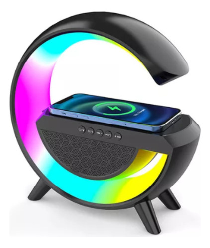 Lámpara Inteligente Carga Inalámbrica Bluetooth Rgb Altavoz