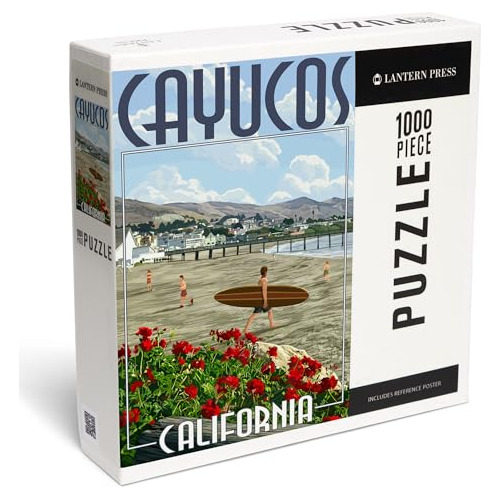 Puzzle 1000 Piezas Cayucos, California, Playa Y Muelle