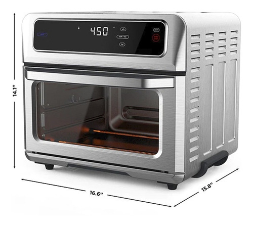 Imagen 4 de 8 de Horno Freidora De Aire Digital Toastair Touch 20l Sin Aceite