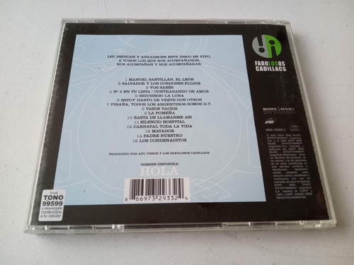 Los Fabulosos Cadillacs · Chau - Cd Arg Rem 2008 (Usado)