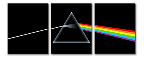 Cuadros Decorativos Modernos Para Salas Pink Floyd Triptico