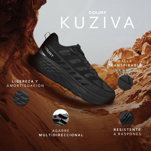 Tenis Court Kuziva Trail Running Senderismo Cómodo Ligero