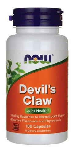 Devils Claw 100 Veg Caps Salud Articular De Now 